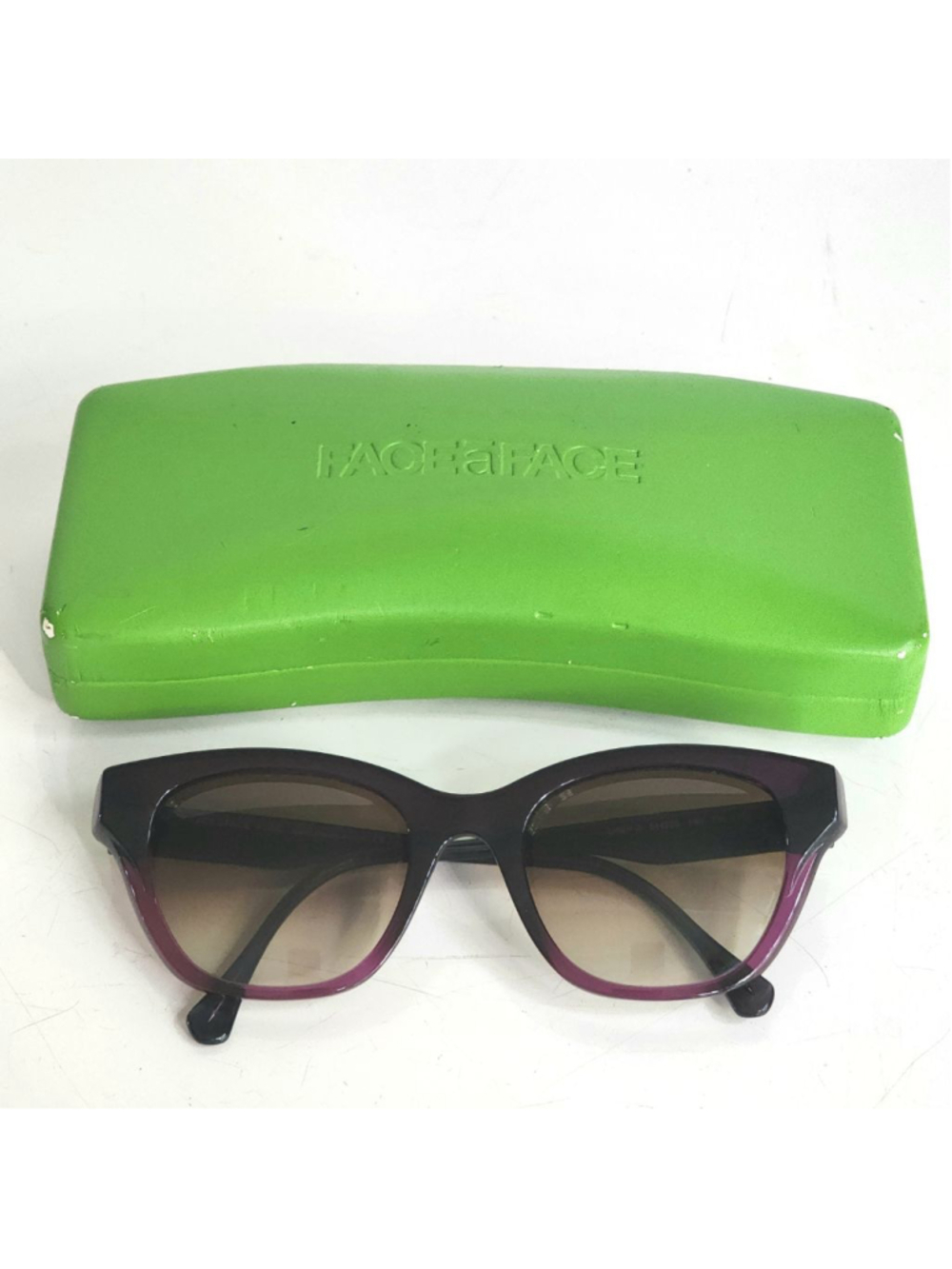 FACE a FACE Women's Lindy 2 Purple Black Round Sunglasses NEW Handmade in Italy